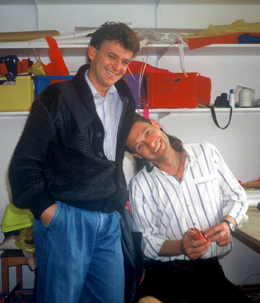 Back in 1990 in the very first NOVA office together with Felix Federer.