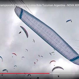 Tom Ceunen about the XENON (taken during the Paragliding World Championships 2021)